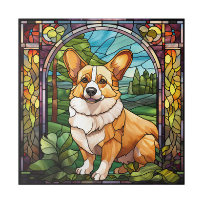 Corgi Wall Art Matte Canvas