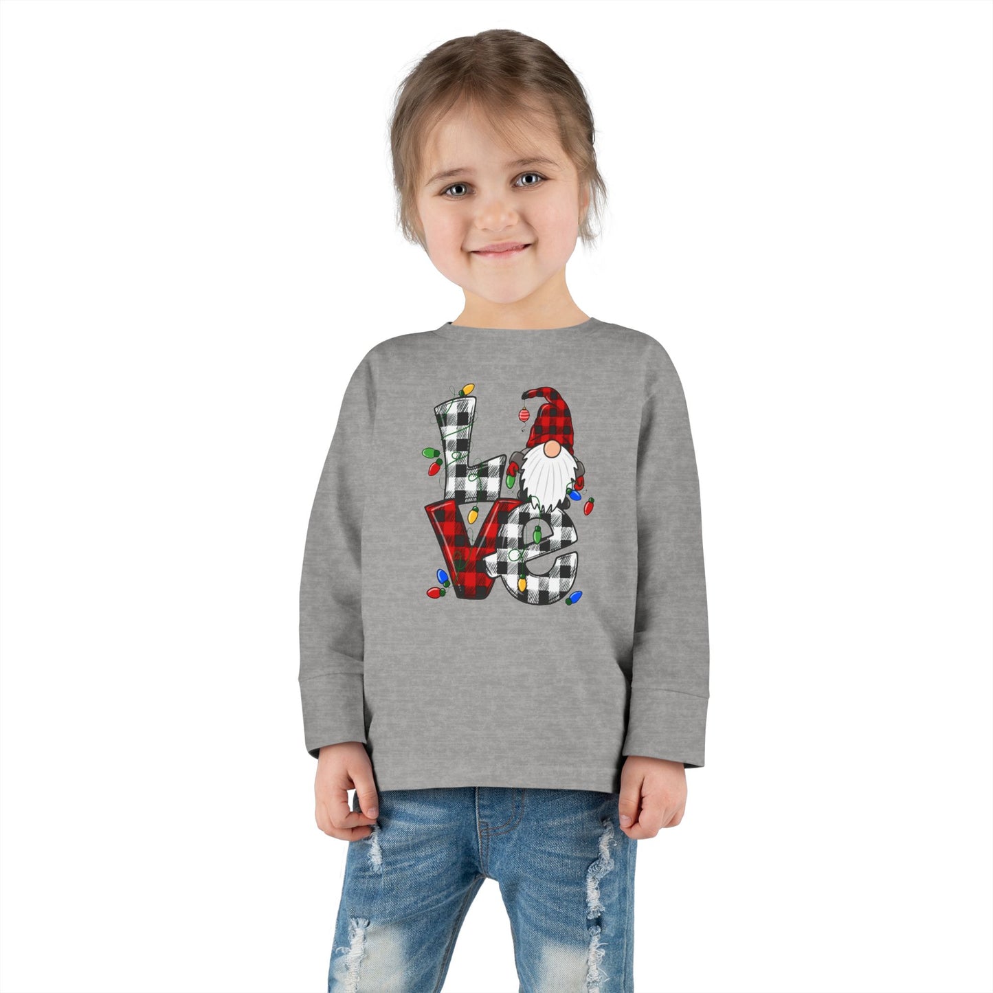 Christmas Gnome Toddler Long Sleeve T-Shirt