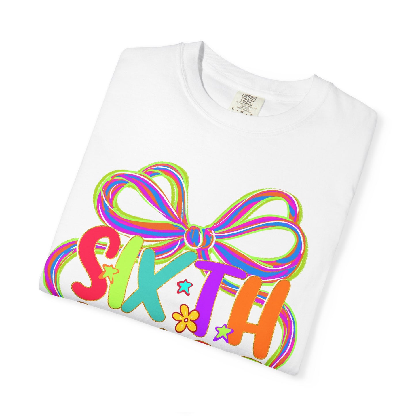 Sixth Grade Neon Back to School T-Shirt