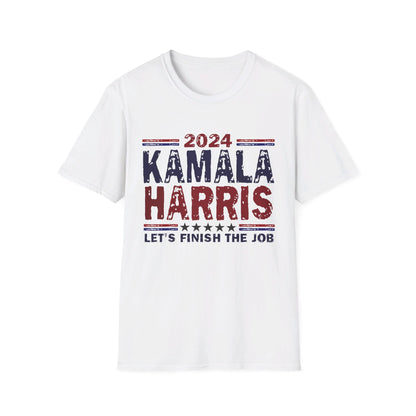 Kamala Harris Let's Finish the Job Softstyle T-Shirt