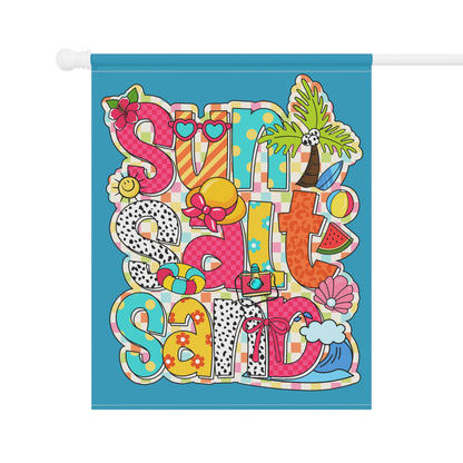 Sun, Salt, Sand Summer Garden Banner Flag