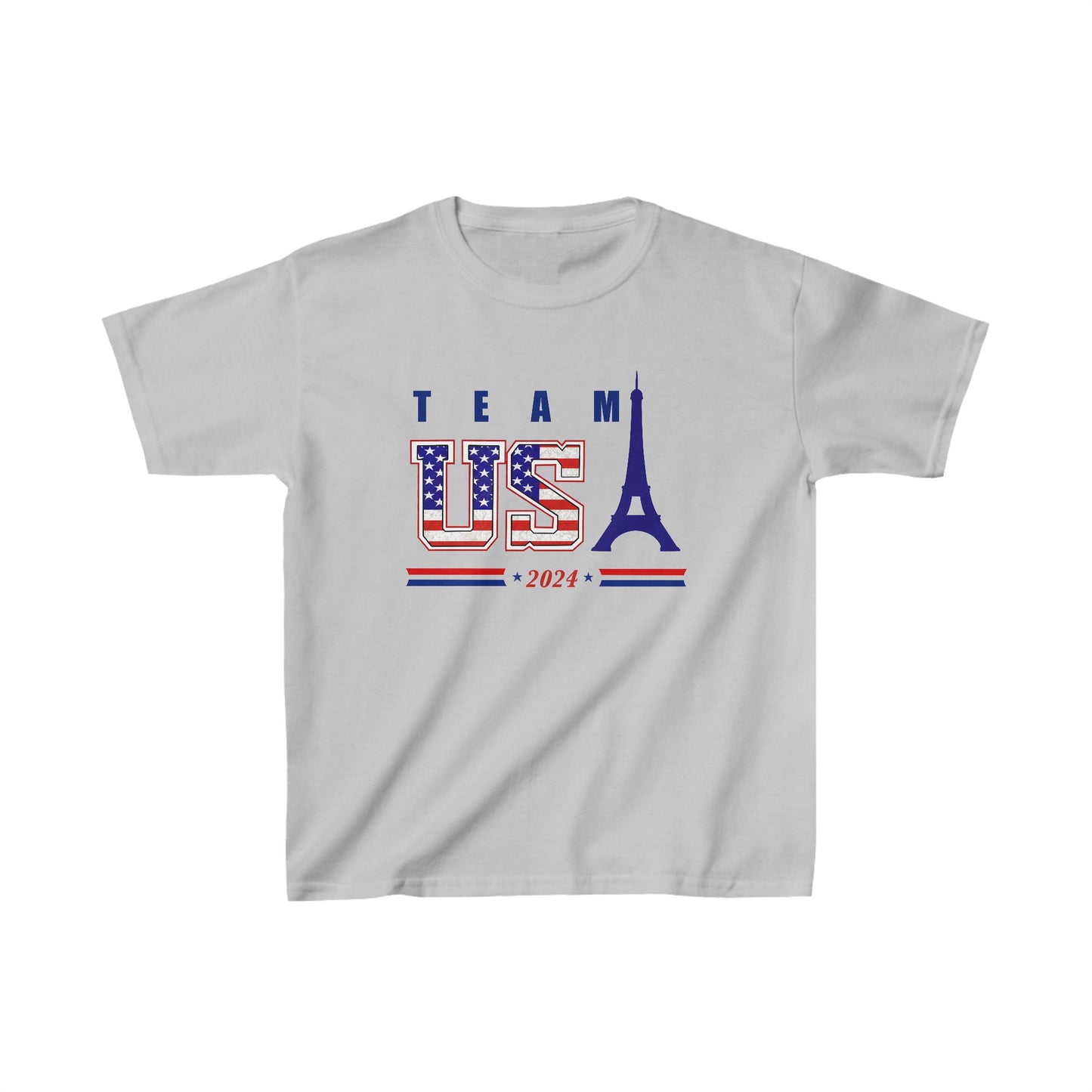 Team USA Paris 2024 Olympics Kids Heavy Cotton™ Tee