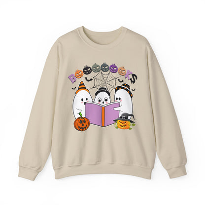 Cute Ghosts Reading Books Sweatshirt