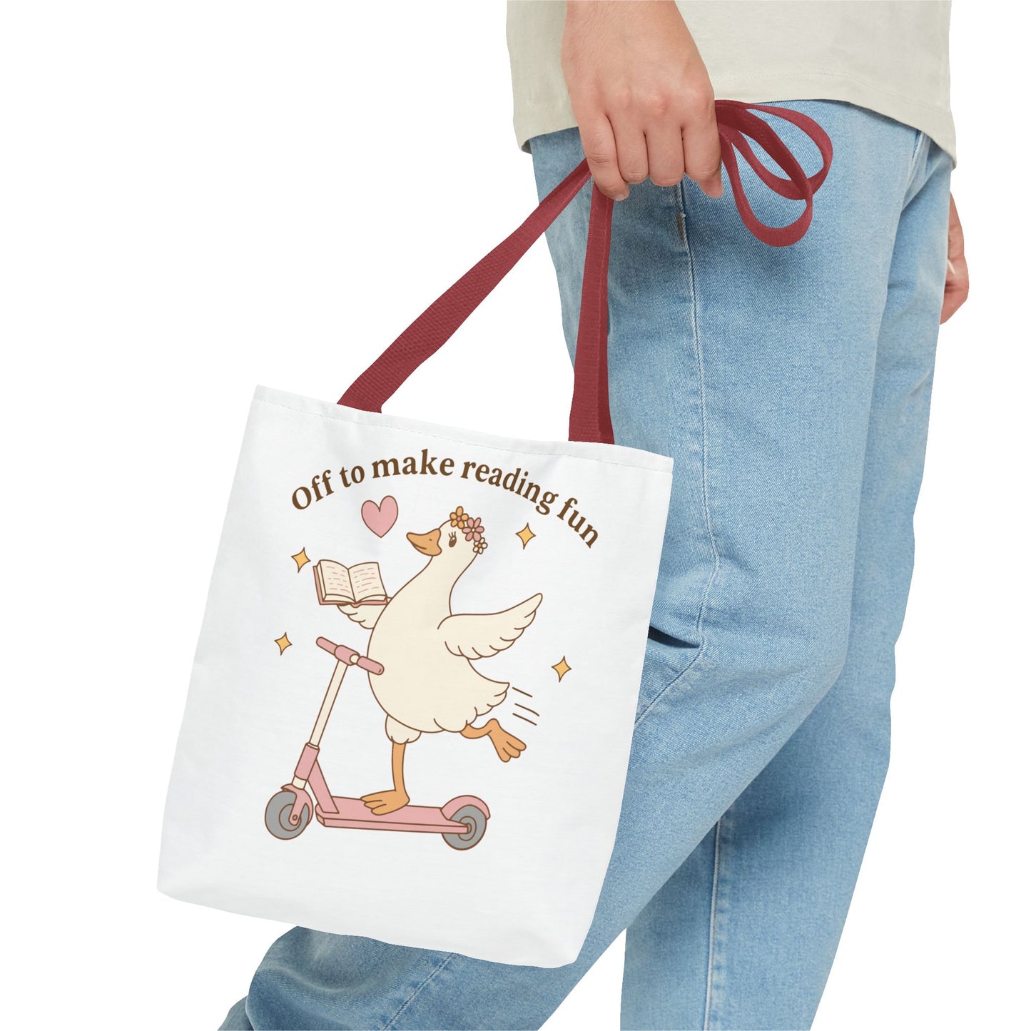 "Off to Make Reading Fun"Book Lover Tote