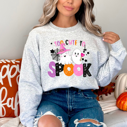 Too Cute to Spook Halloween Sweatshirt