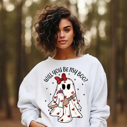 Will You Be My Boo? Valentine's Day Sweatshirt