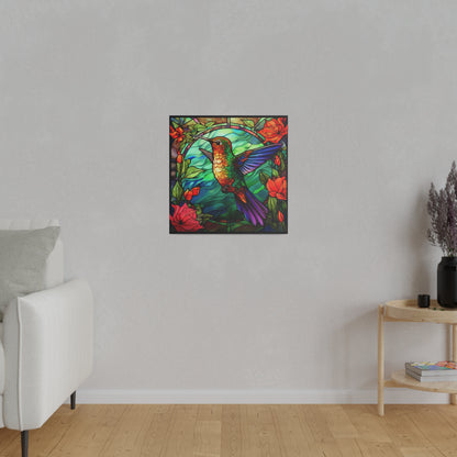 Hummingbird Wall Art Matte Canvas