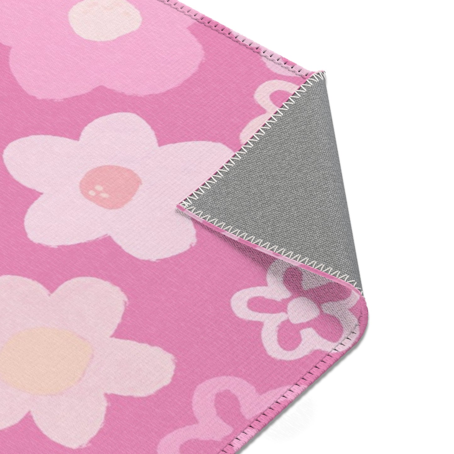 Coquette Pink Flower Power Area Rugs