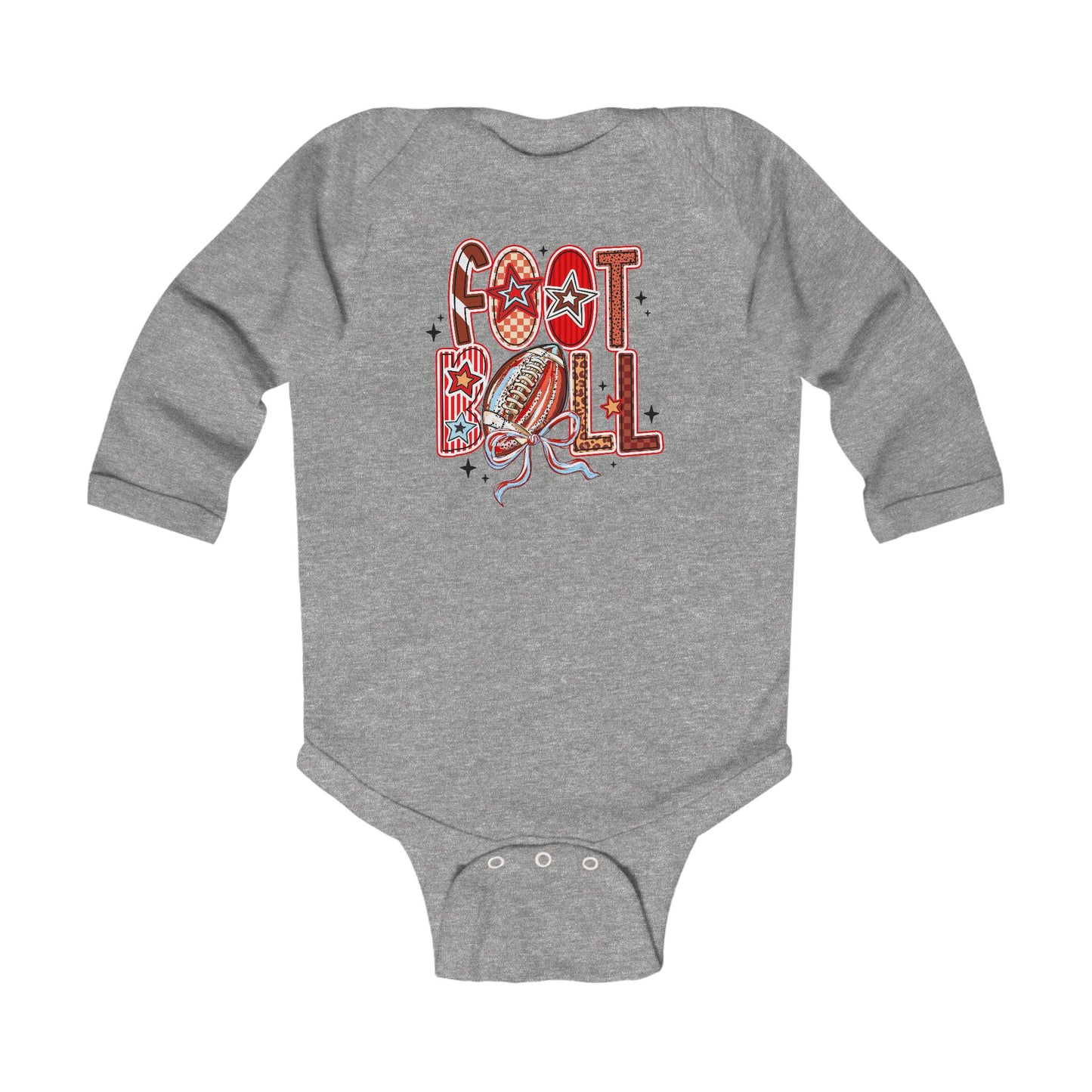 Adorable Infant Fall Football Long Sleeve Onesie