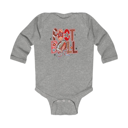 Adorable Infant Fall Football Long Sleeve Onesie