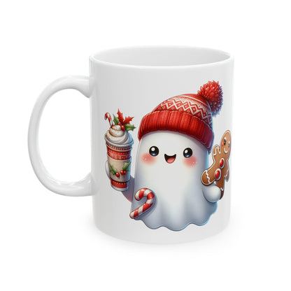 Christmas Ghost Ceramic Mug