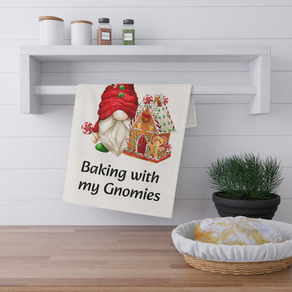 Baking With My Gnomies Kitchen Towel