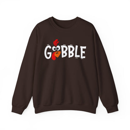 Gobble Thanksgiving Turkey Unisex Heavy Blend™ Crewneck Sweatshirt