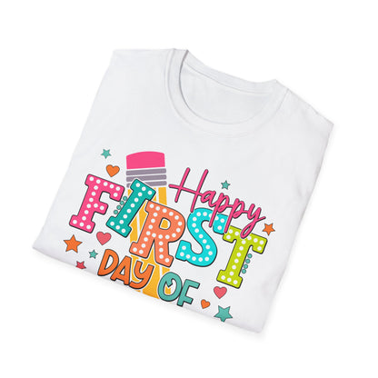 Happy First Day of School Unisex Softstyle T-Shirt