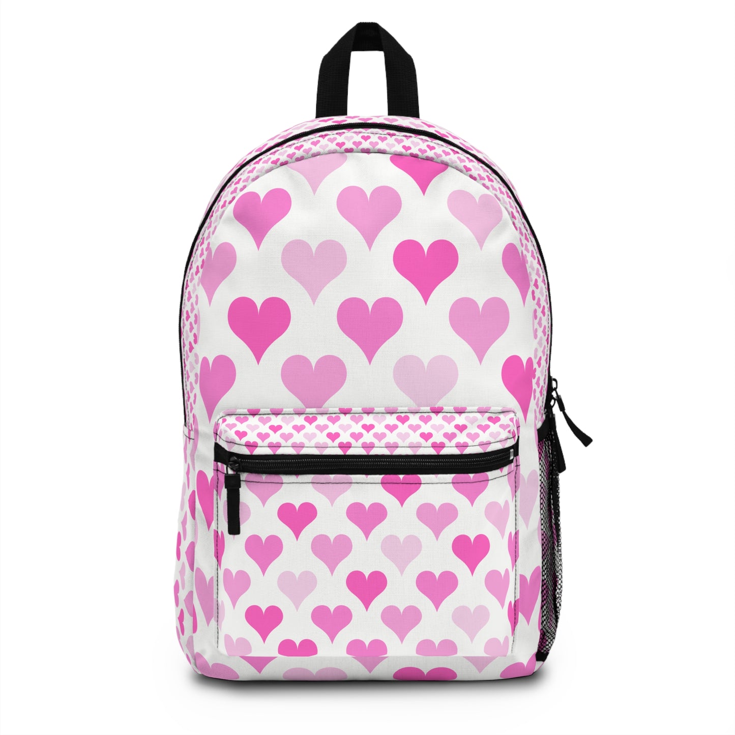Pink Heart Pattern Backpack