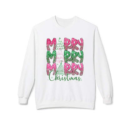 Festive Fleece Merry Christmas Sweatshirt
