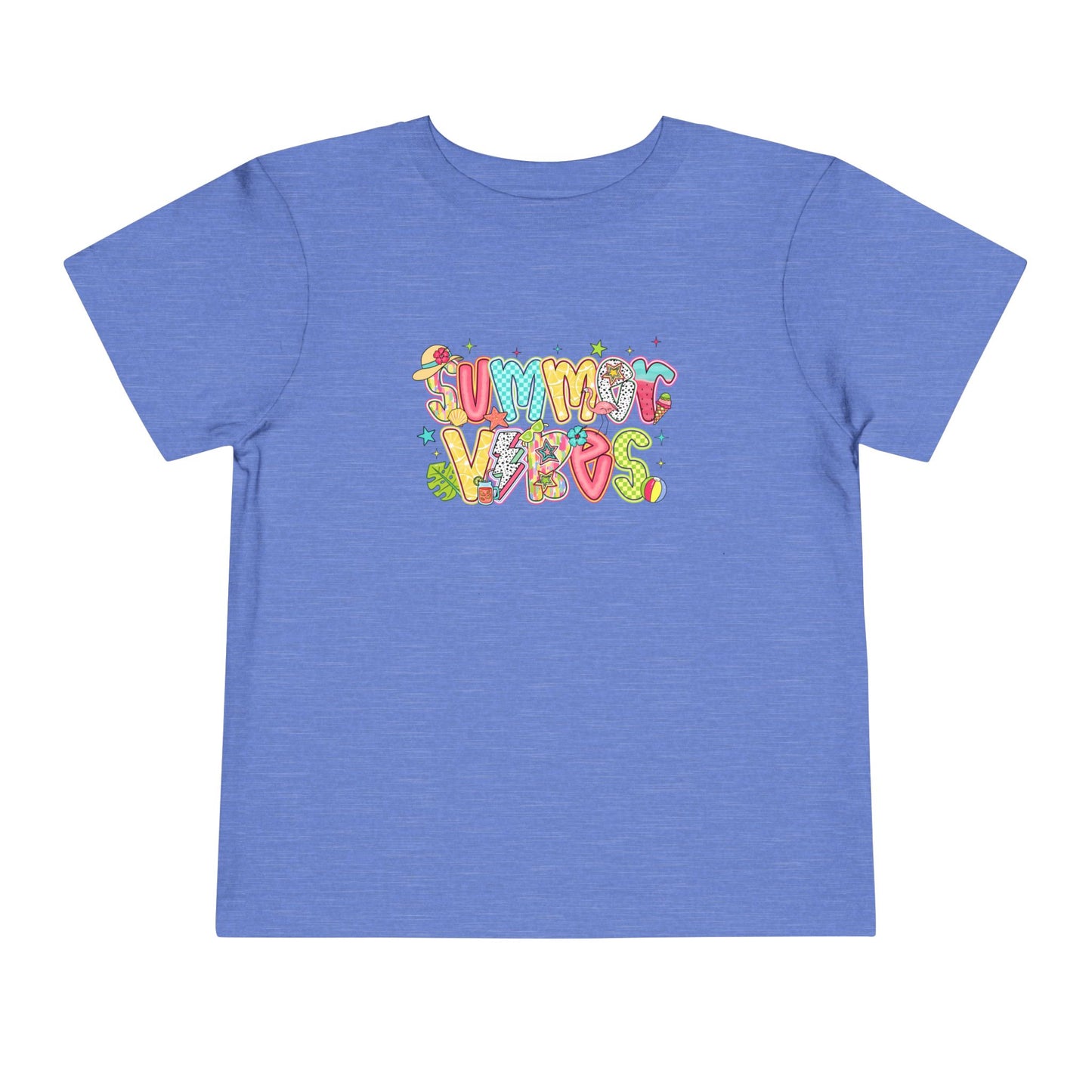 Summer Vibes Colorful Toddler Tee