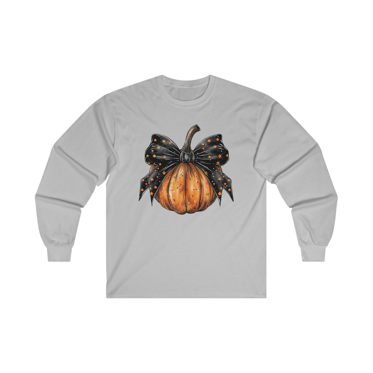 Coquette Halloween Pumpkin Long Sleeve T-Shirt