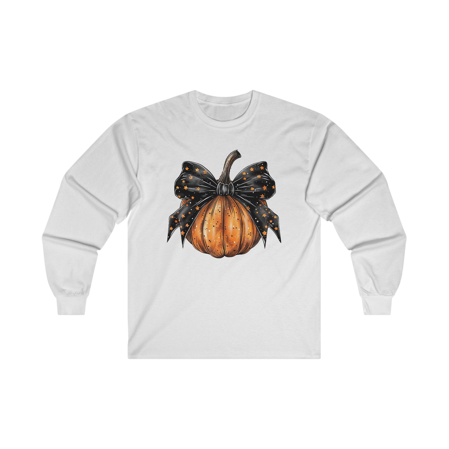 Coquette Halloween Pumpkin Long Sleeve T-Shirt