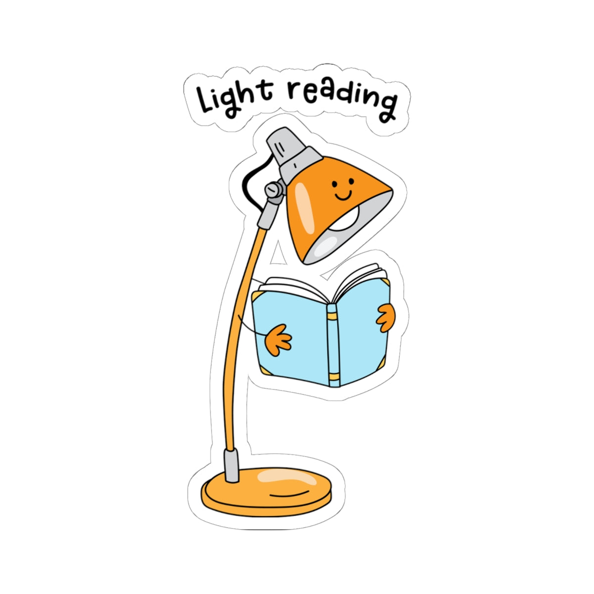 Cute Light Reading Book Lover Stickers