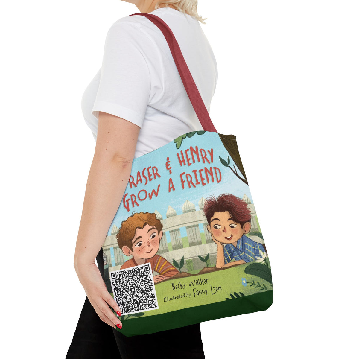 Fraser & Henry Grow a Friend Book Illustration Tote Bag