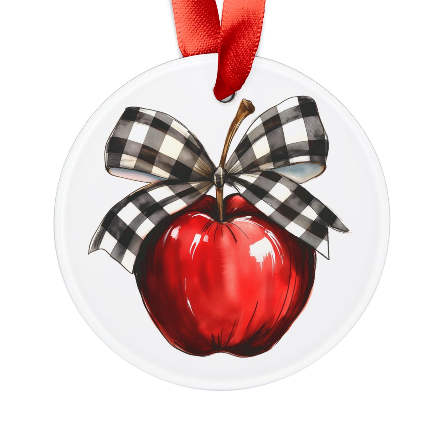 Coquette Teacher Acrylic Ornament