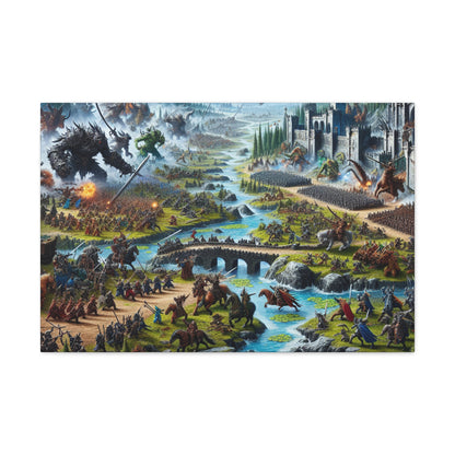 Fantasy Gaming Epic Battle Canvas Wall Art