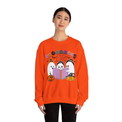 Cute Ghosts Reading Books Sweatshirt