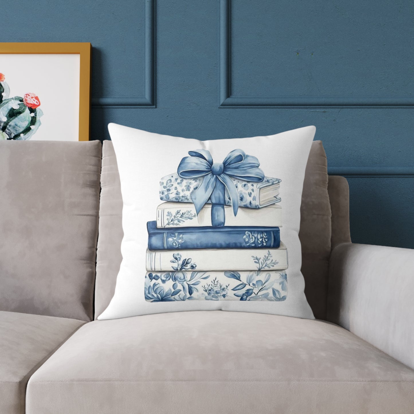 Coquette Book Stack Decorative Pillow