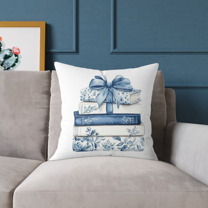 Coquette Book Stack Decorative Pillow