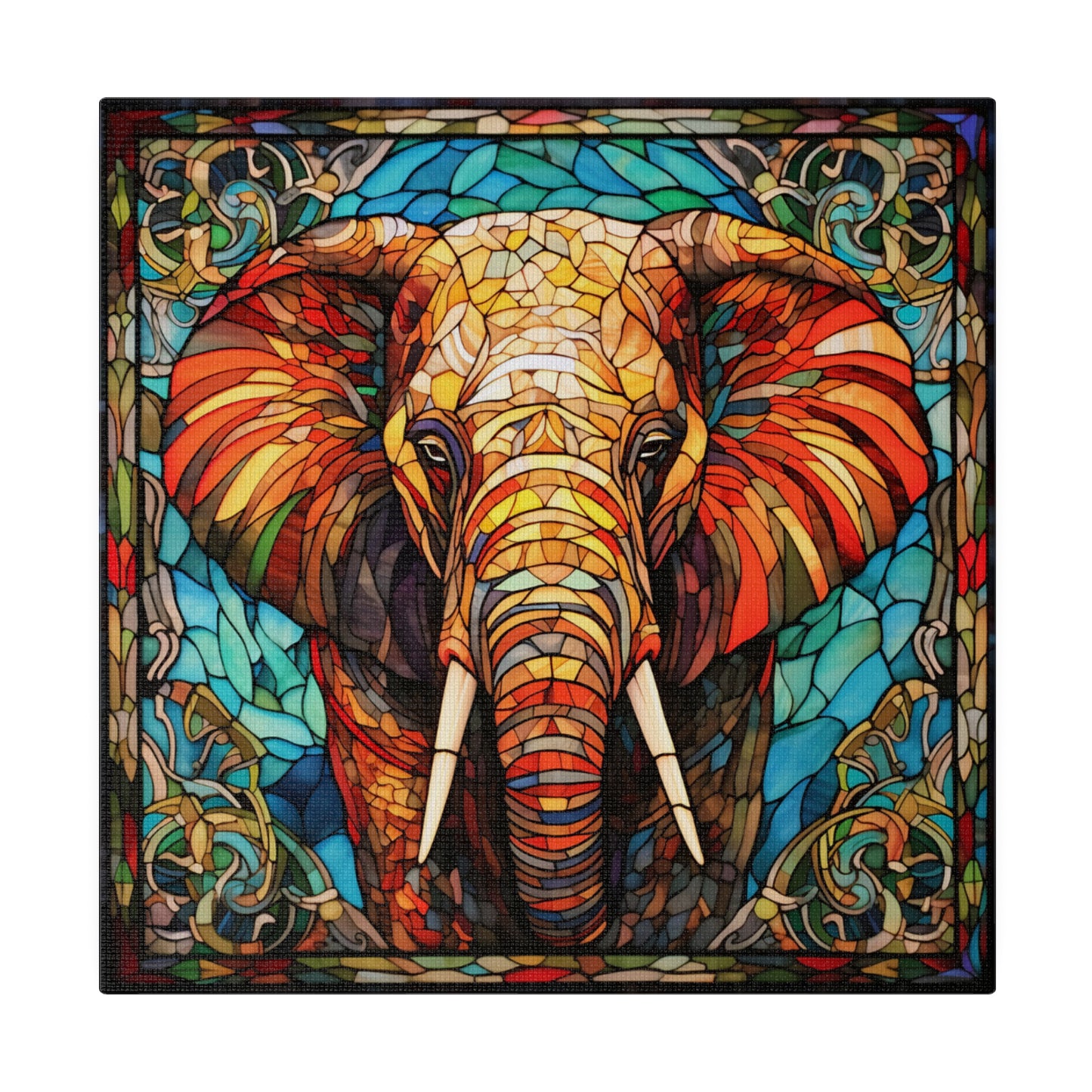 Elephant Wall Art Matte Canvas