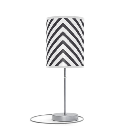 Black and White Striped Lamp