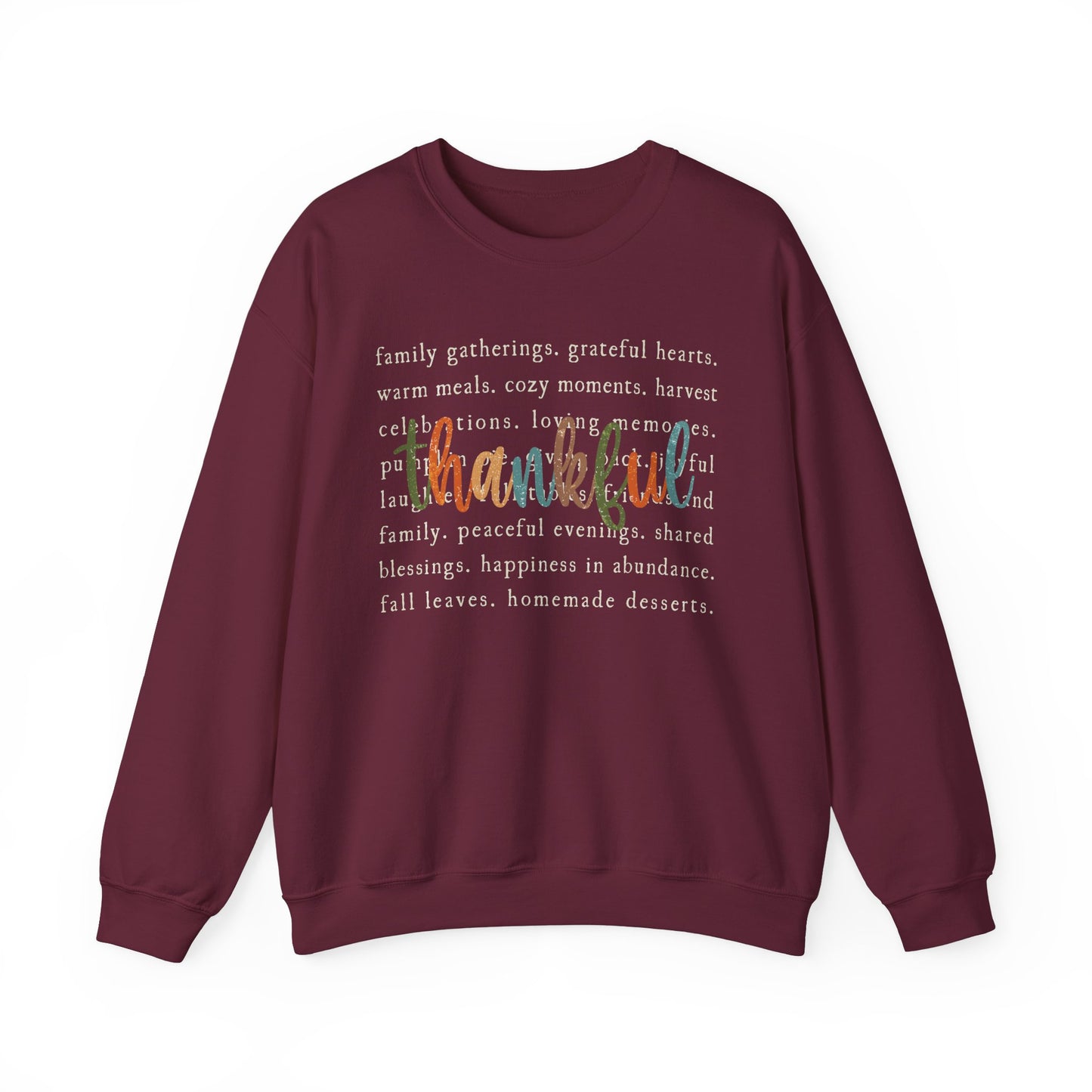 Thanksgiving Thankful Unisex Heavy Blend™ Crewneck Sweatshirt