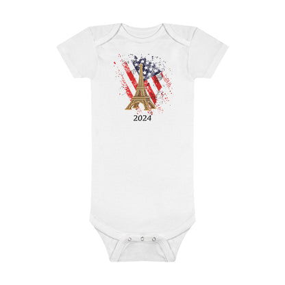 USA 2024 Paris Olympics Baby Short Sleeve Onesie®