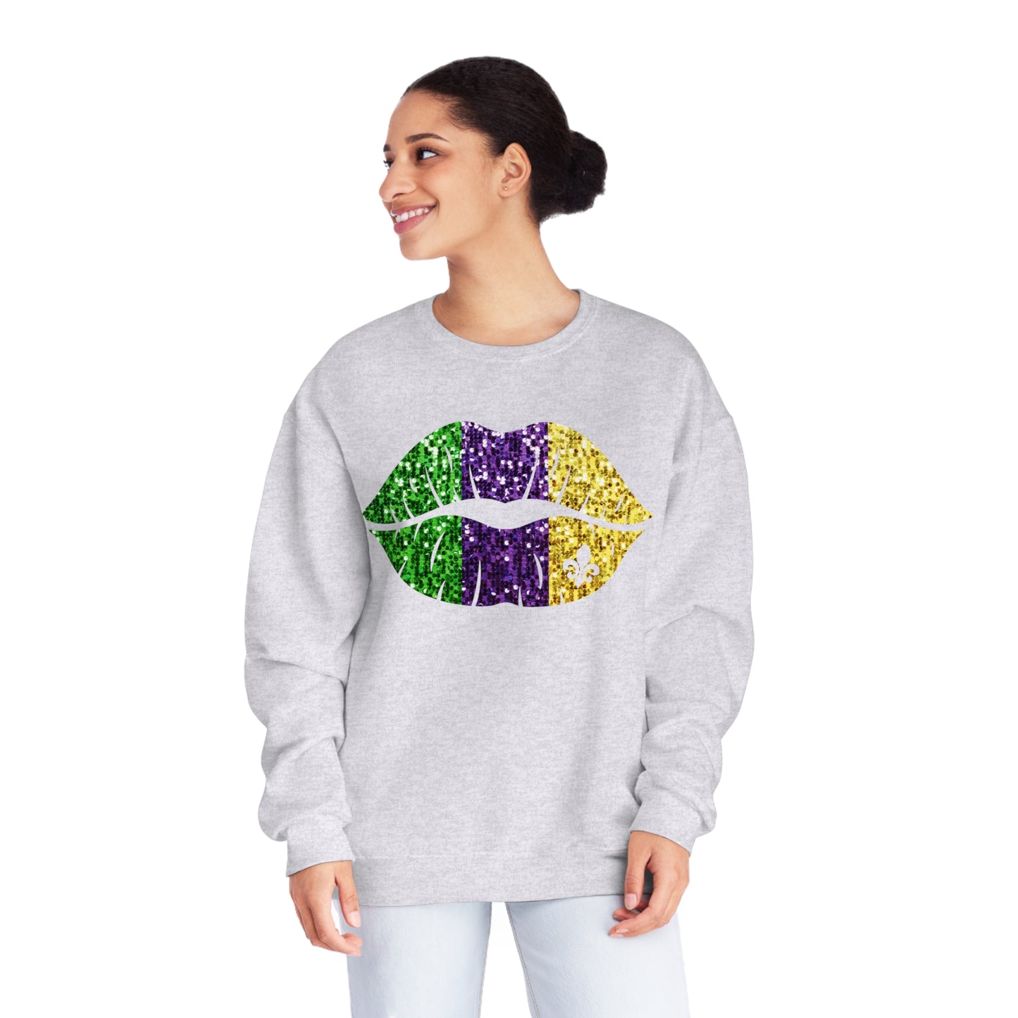 Mardi Gras Lips Sweatshirt