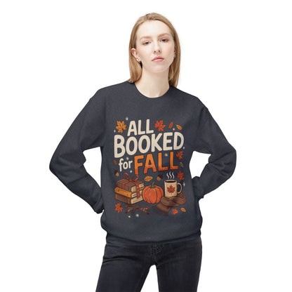 All Booked for Fall-Themed Adult Sweatshirt