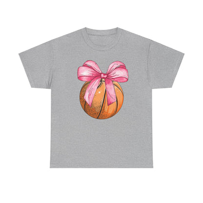 Girls Basketball Coquette Unisex Heavy Cotton Tee