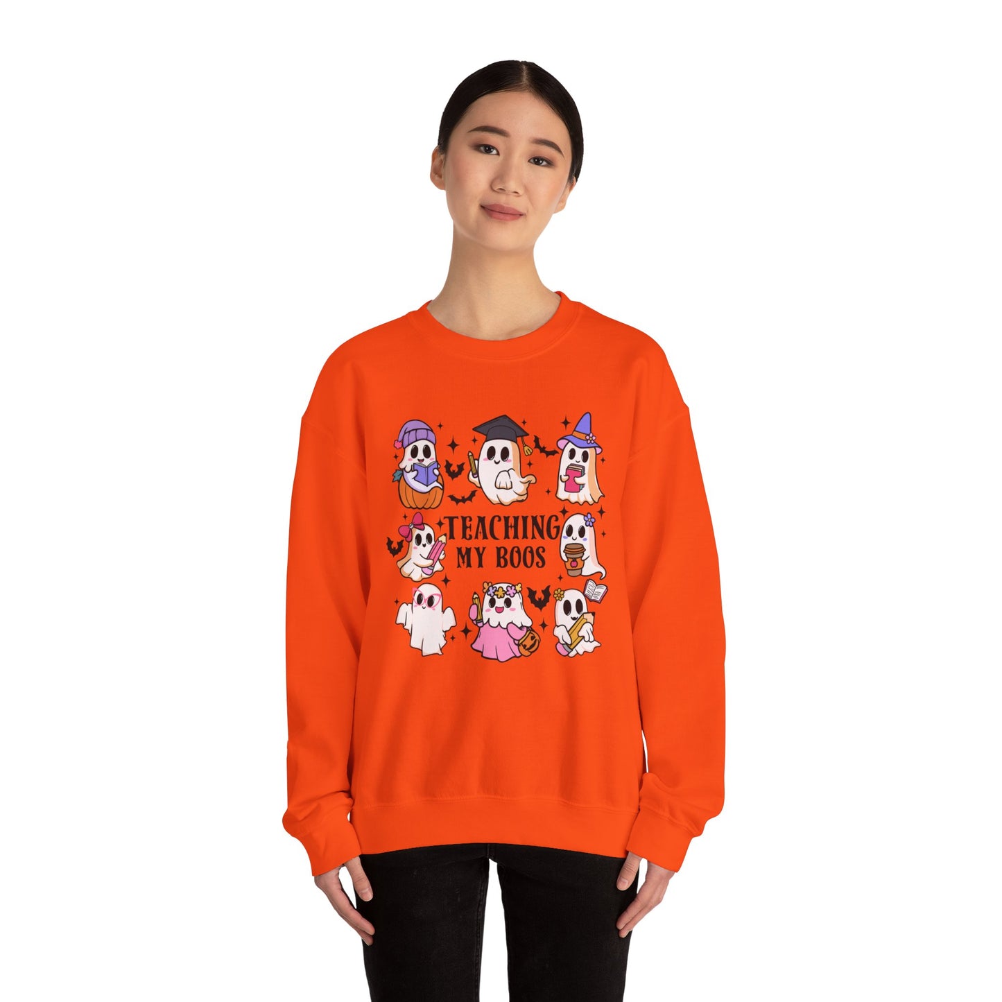 Teaching My Boos Halloween Unisex Heavy Blend™ Crewneck Sweatshirt