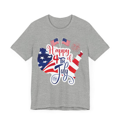 Happy 4th of July Unisex Jersey Short Sleeve Tee