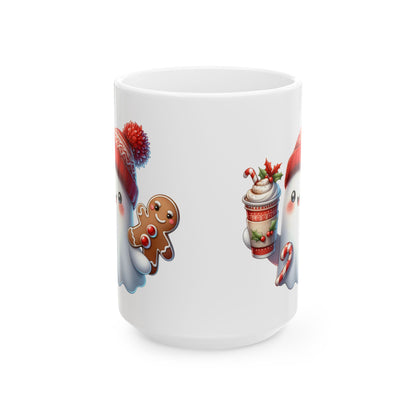 Christmas Ghost Ceramic Mug