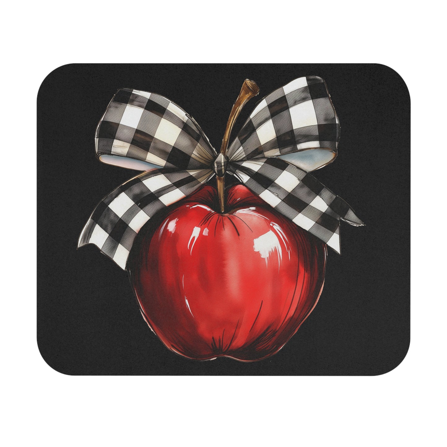 Coquette Teacher Apple Mouse Pad (Rectangle)