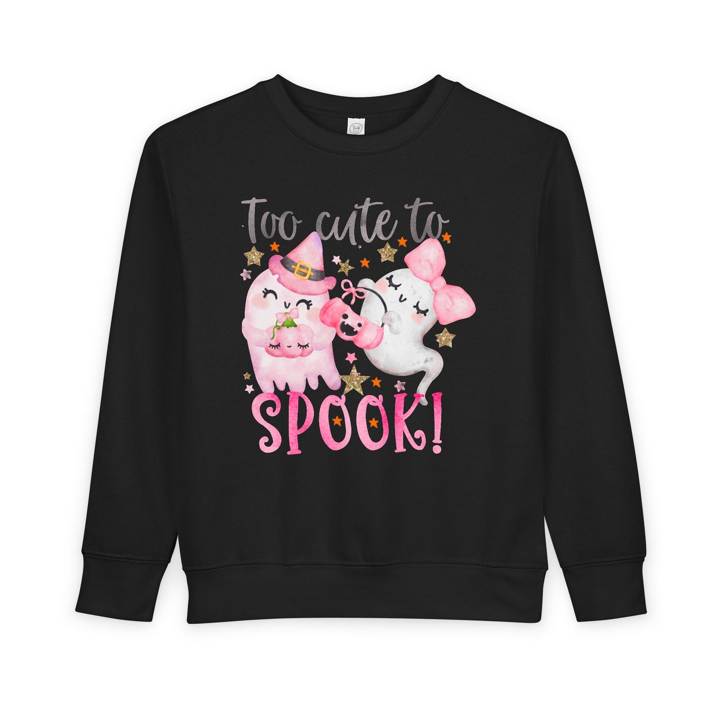 Too Cute to Spook Halloween Toddler Sweatshirt