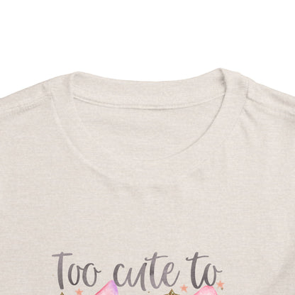 Too Cute To Spook Toddler Halloween Tee
