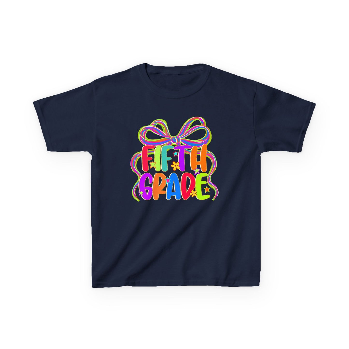 Neon Fifth Grade Back to School Kids Tee