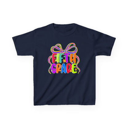 Neon Fifth Grade Back to School Kids Tee