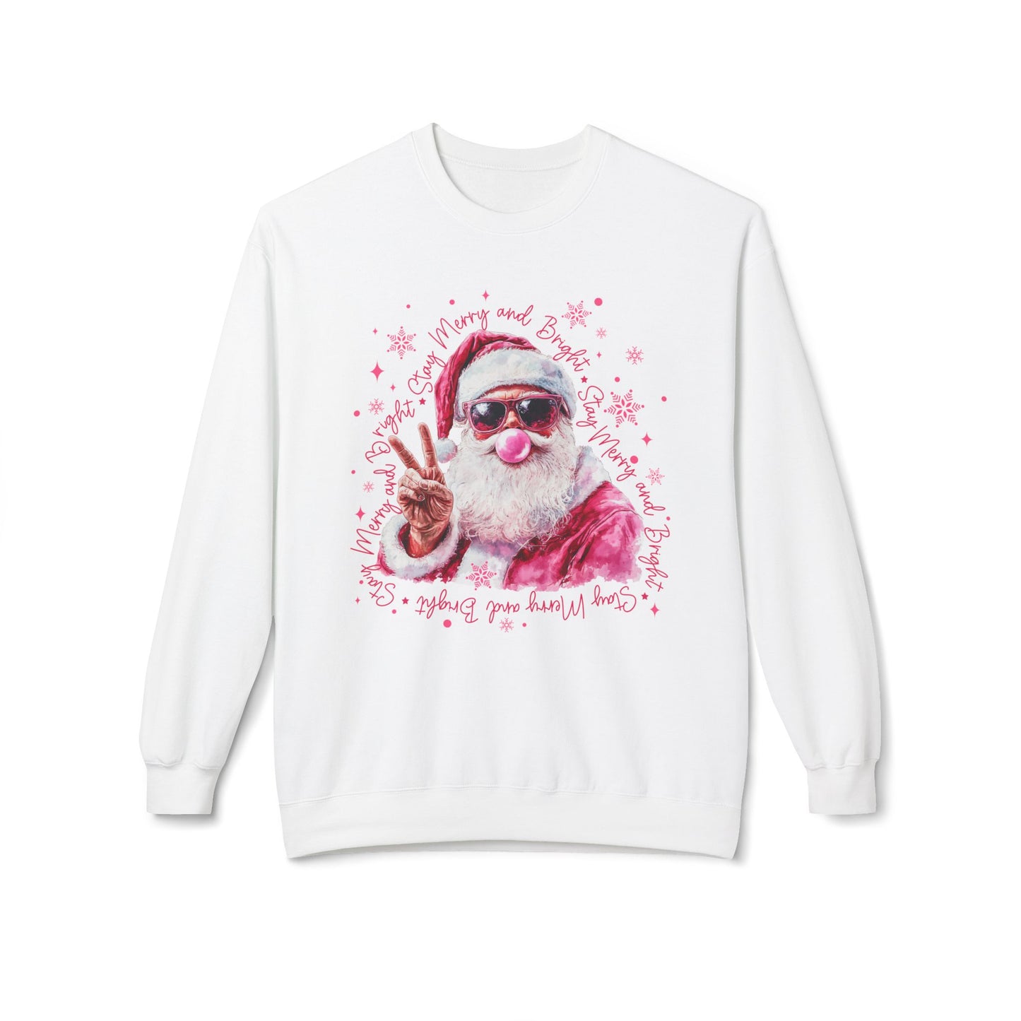 Funny Bubble Gum Santa Crewneck Sweatshirt