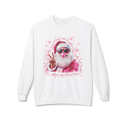 Funny Bubble Gum Santa Crewneck Sweatshirt
