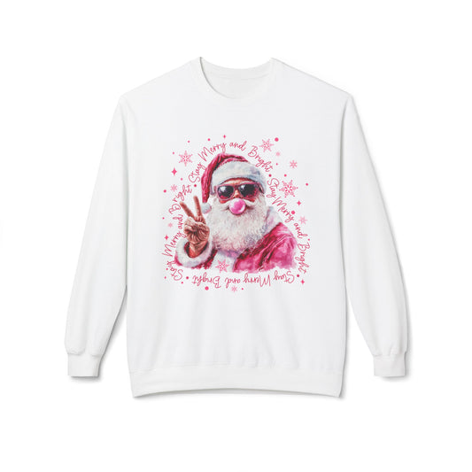 Funny Bubble Gum Santa Crewneck Sweatshirt