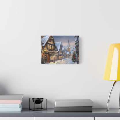 Christmas Village Canvas Art