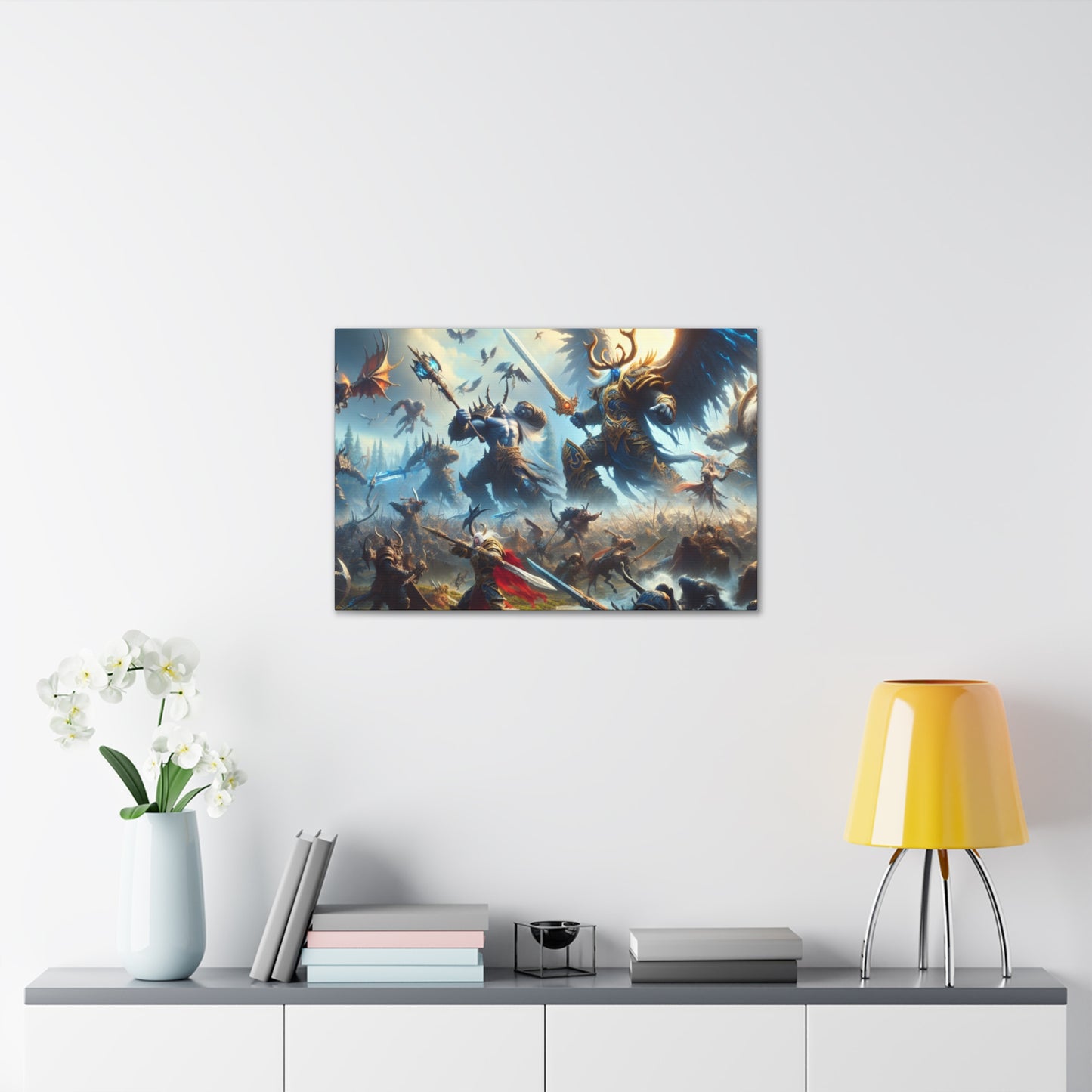 Epic DnD Battle Canvas Wall Art